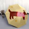 1pc Reindeer Dog Automatic Open/Close Umbrella - Compact Travel Umbrella with 8-Rib Durable Frame, Lightweight & Portable Design z77