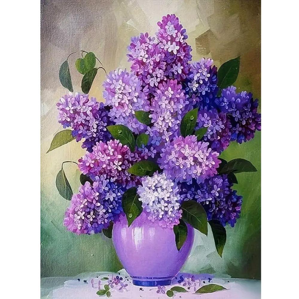 5D Diamond Painting, Peony Flower Sticker Diamond Cross Stitch Decorative Painting