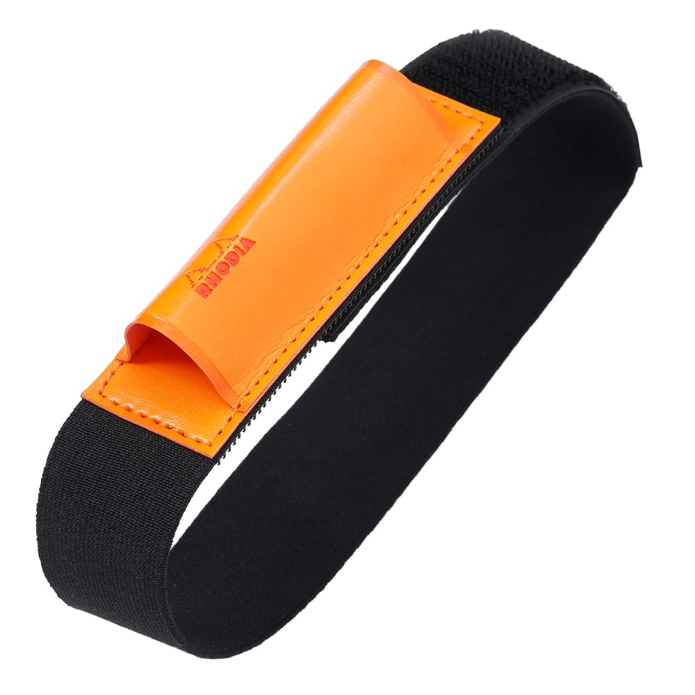 Rhodia Wide Pen Holder, A6-A5 Size, Holds Two Thin Pens, Orange (cfphwor)