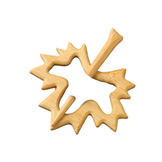 Wooden Animal Brooch Cute Dog Cat Sweater Pin Handcrafted Bird Rabbit Bear Turtle Scarf Brooch Pin for Sweaters Scarves Shawls