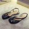 Cuir verni Bout fendu Ballerines femme Printemps Été Décontracté Slingbacks Tabi Mary Janes Sandales Clogs de marche Chaussures