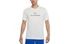 Nike T Shirts Men's White Crew Neck Moderate Straight Fit DM5440-133