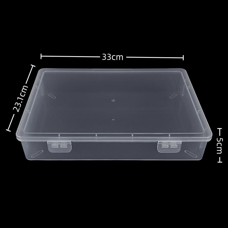 Hardware Parts Box, Large Rectangular Transparent Packaging Box, Small Object Storage Box, Covered Pp Plastic Tool Accessory Box.