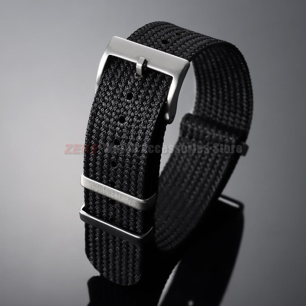 18/20/22mm Retro Woven Military Nylon Fabric Watch Strap for Omega for Citizen for Seiko Band One Piece Army Universal Bracelet