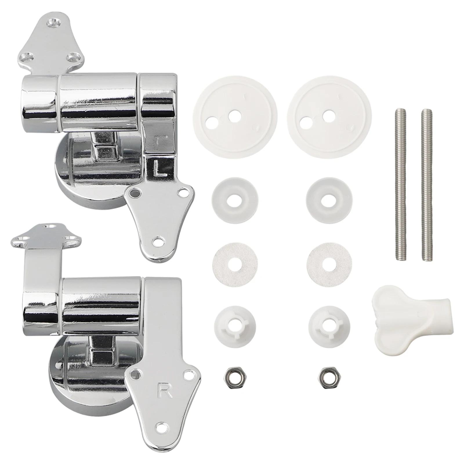 Zinc Alloy Toilet Seat Hinge Soft Release Toilet Lid Hinge Mounting Fittings Toilet Attachments Slow-Down Toilet Cover Connector China Mainland