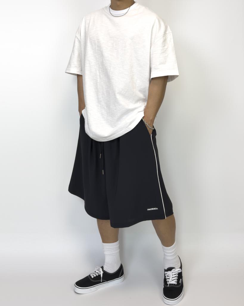Pasiensia Plain Oversized Slub Short Sleeve White