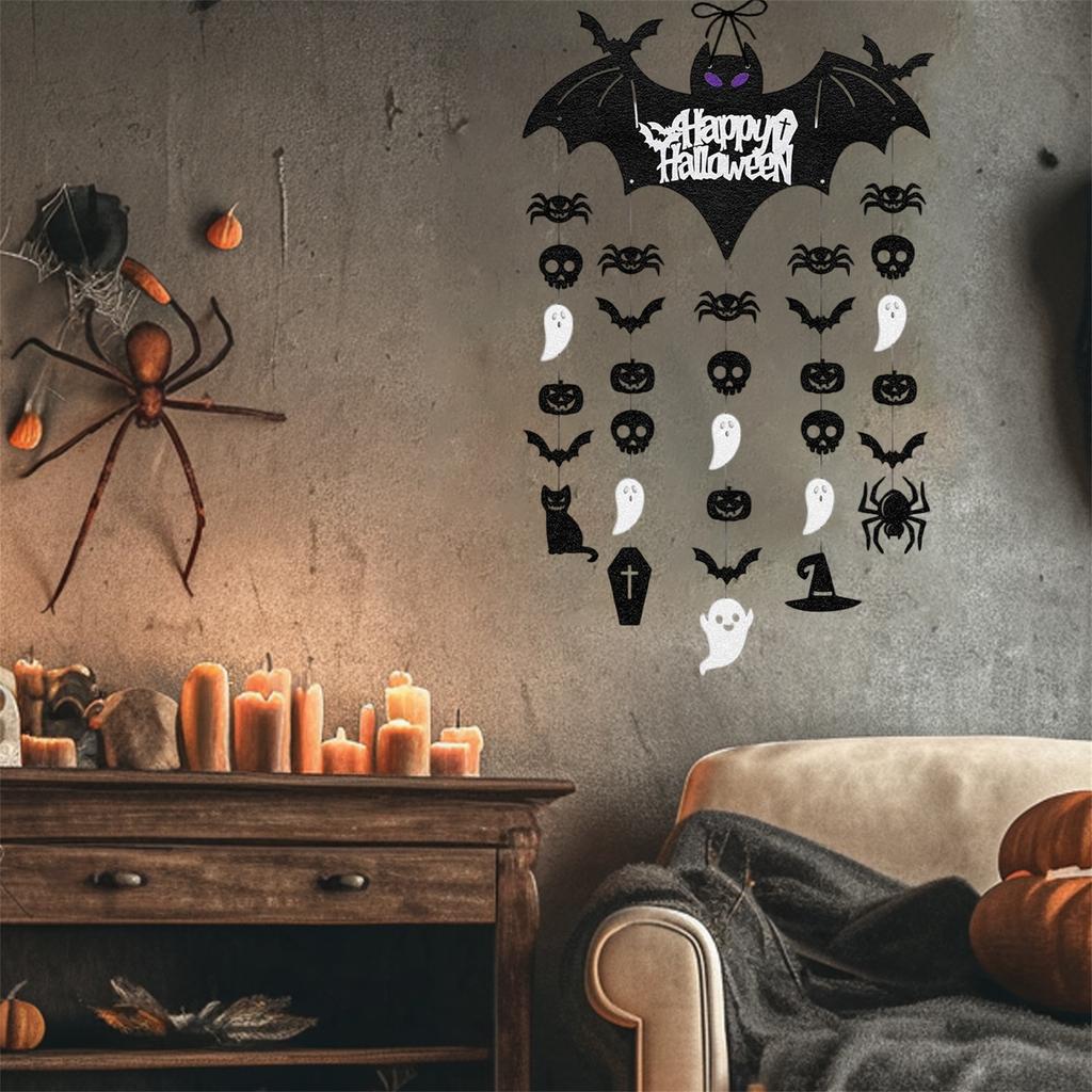 Creepy Halloween Spider Web Scary Decorative Hanging Ornament for Holiday Party Decoration and Gifts