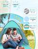 Beach Easy Sun Cherry Blossom Sports Includes 6 Pegs and Storage Carry Bag Tent, Pop-Up Tent, One-Touch Sunshade, 1-2 Person, 3-Second Setup,
