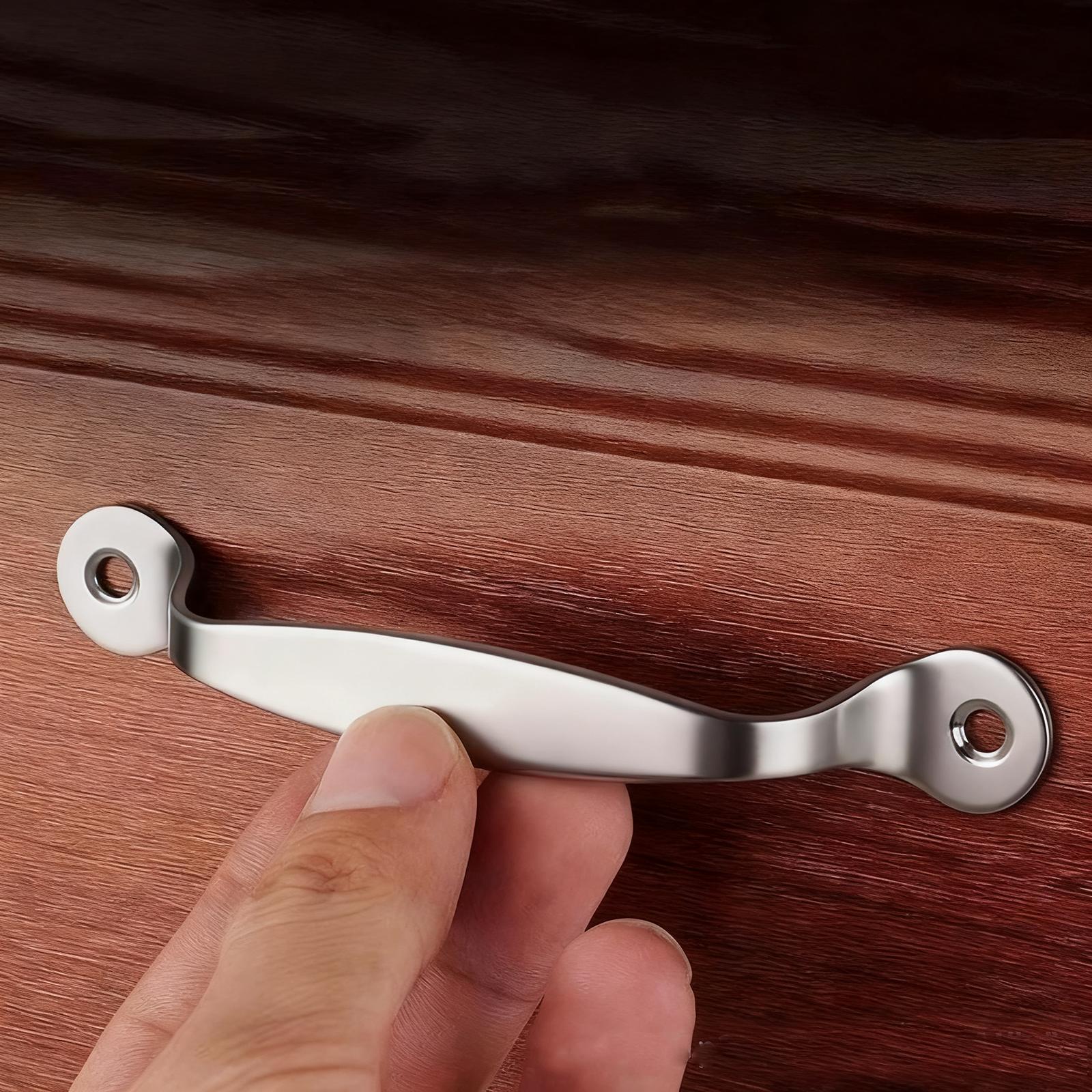 

Stainless Steel Cabinet Handle For Drawer Wardrobe Door Cutting Board Steamer Thick Solid Round Knob One Size