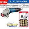 Dongcheng 100mm Electric Angle Grinder 1100W CN Plug (adapter Included)