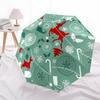 1pc Christmas, Holiday Open/Close Folding Umbrella, All- Portable Umbrella for & Men, Stylish Accessory (Holiday Gift) 8-Rib yy251213194