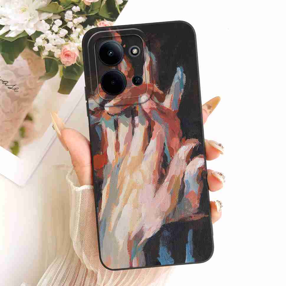 

For Xiaomi Redmi 15C 4G Case Cute Couple Flower Cartoon Cover Phone Case For Xiaomi Redmi 15C Redmi15C 4G 5G Back Cover Capa Xiaomi Redmi 15C 5G
