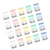 20Pcs Multifunctional Push On Paper Clips Plastic Document Clips for Organizing File Document Reports School Paper