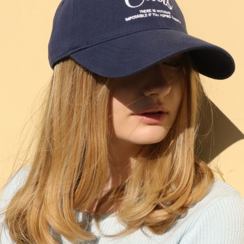 ELKE BLOEM CALIS NAVY BALL CAP