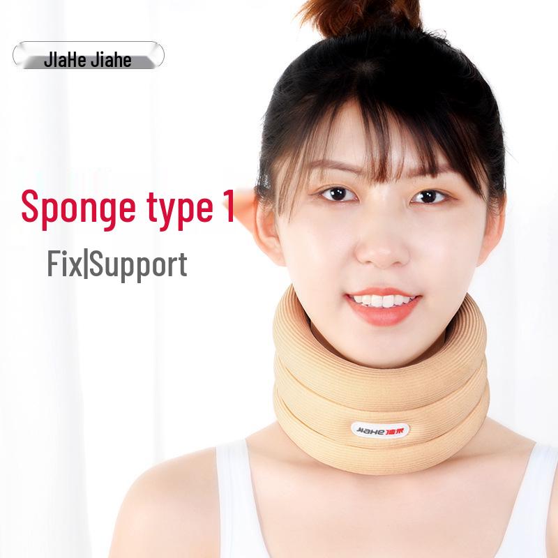 Jia He Breathable Cervical Traction Neck Brace and Corrector Foam Neck Brace M