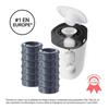TOMMEE TIPPEE Poubelle À Couches Twist & Click, Starter Pack, Protection Anti-Odeur Et Anti-Germe Garantie, Lot De 12
