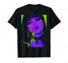 Cyberpunk Neon Girl T Shirt Gothic Trend Street Art Graphic Tee Casual Cotton Top For Unisex Unisex Ideal For Edgy Fashion Lov