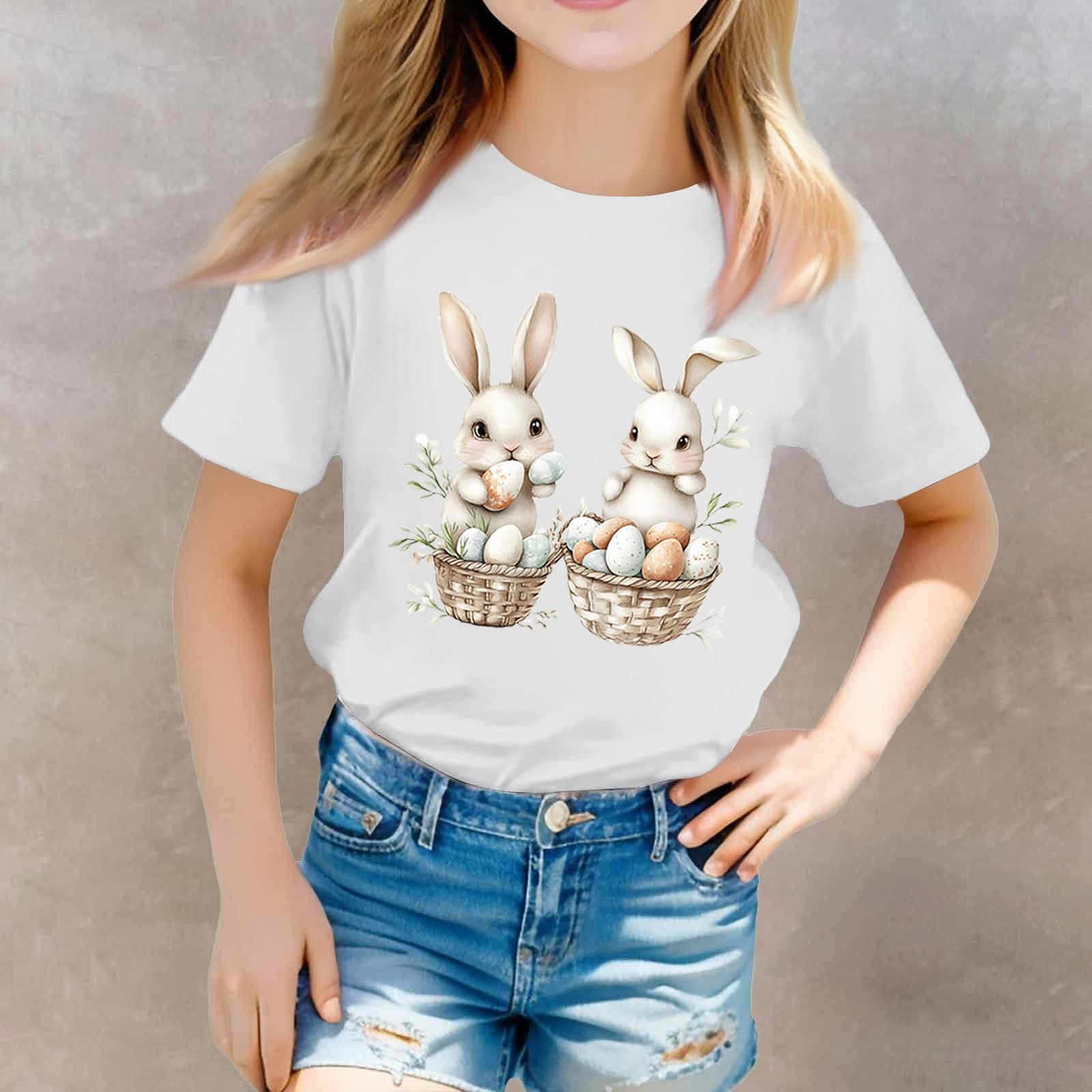 

Футболки для малюків, дівчаток, хлопчиків, дитячі футболки з принтом і короткими рукавами для хлопчиків і дівчаток 160 білий