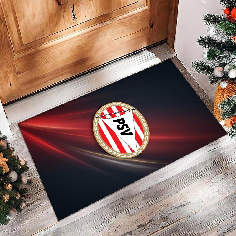 PSV Eindhoven FC Soccer Football Pattern Soft Area Rug Non Slip Indoor Floor Carpet Sports Decor Mat for Bedroom
