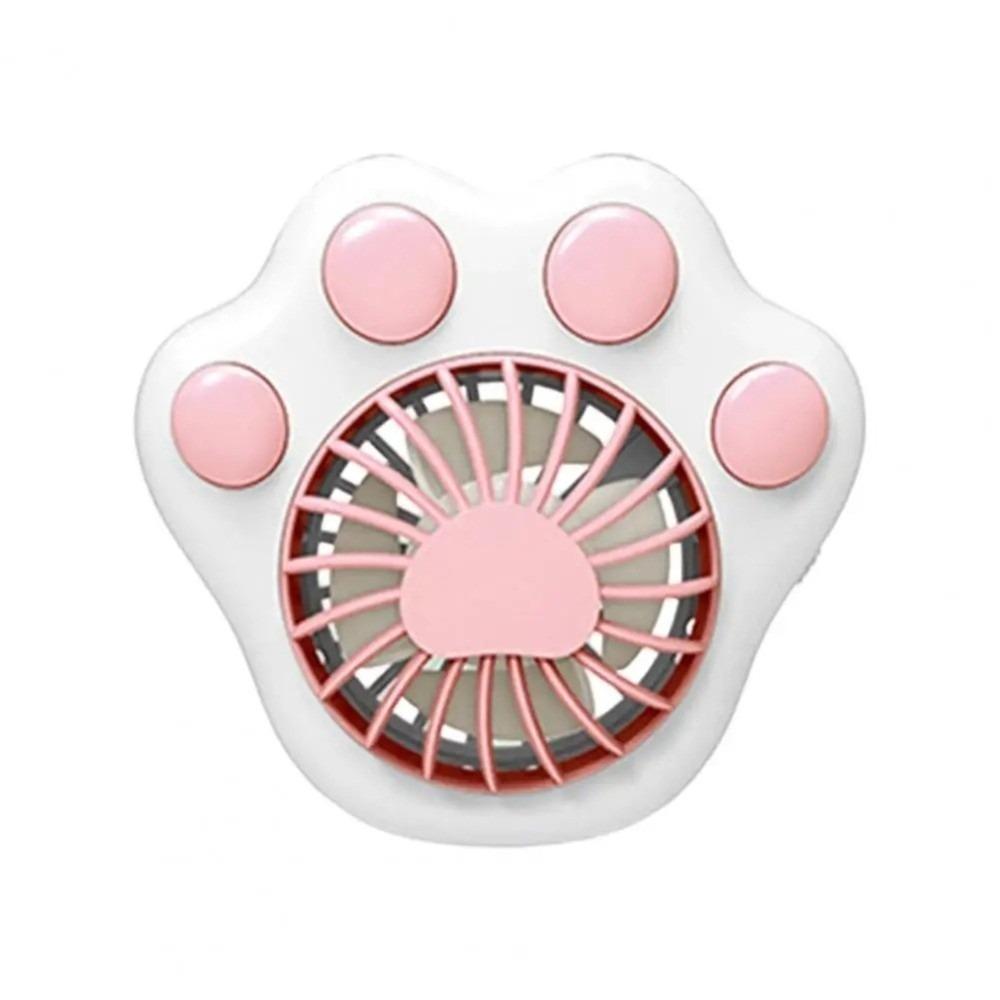 Cute With Lanyard Cat Paw Fan Rechargeable Summer Gift Mini Handheld Fan Desk Fan Travel