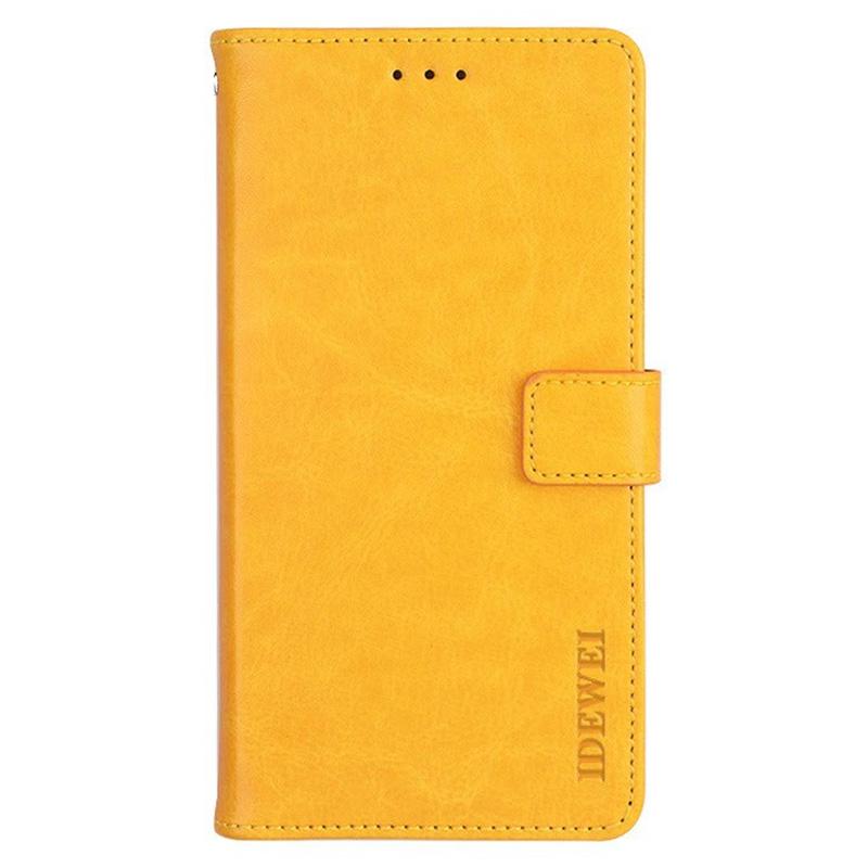 

IDEWEI For Fairphone 5 Case Stand Wallet Phone Leather Cover Yellow
