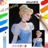Princess Blue Gown Oil Painting Hand Painting Art Kit Coloring Painting Handmade Diy Home Decoration Gift