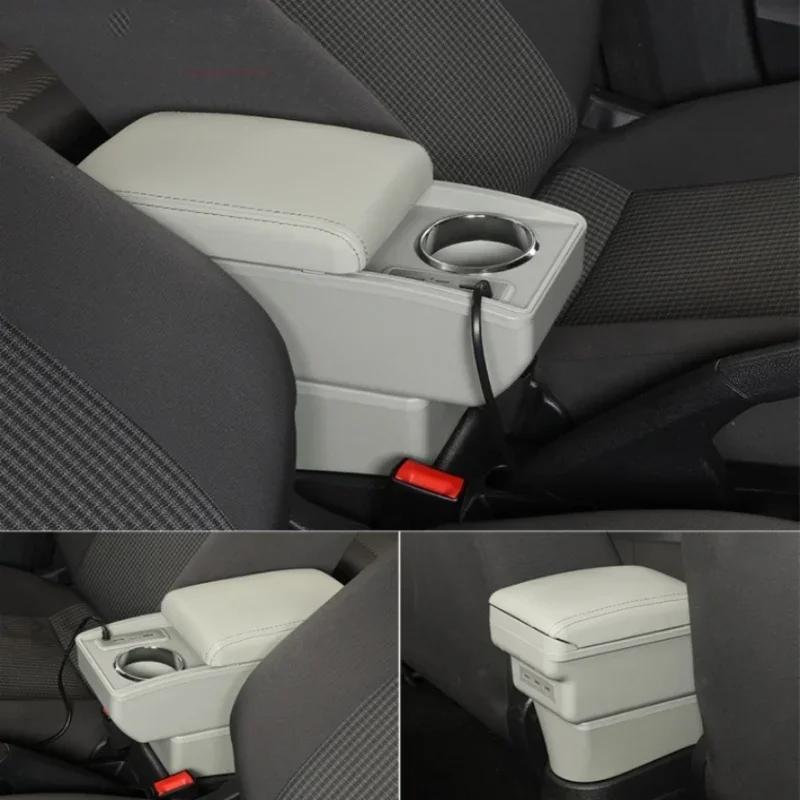 For Seat Ibiza Armrest Box For Seat Ibiza 6j Ibiza 6L Car Armrest Auto Storage Box 2010-2019 Dedicated Retrofit Car Accessories