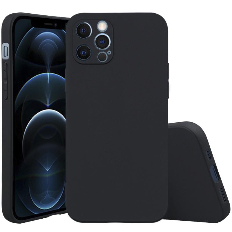 

Black Shockproof For iPhone 14 13 12 11 Pro MAX XR X SE XS Luxury Phone Case iPhone 7 8 14 Plus Soft Silicone Back Cover Funda