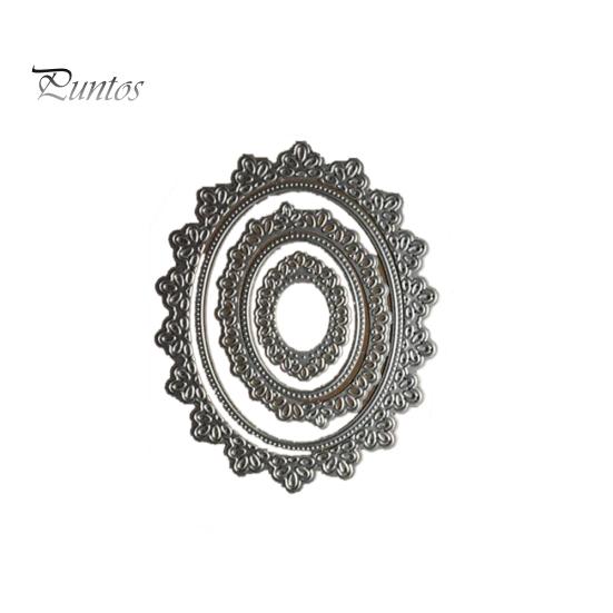 

Овальная цветочная рамка, металлические штампы, сделай сам, скрапбукинг, бумажные карты, альбом, трафарет серебряный