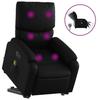 VidaXL Electric Massage Recliner Armchair Black Faux Leather 3204907
