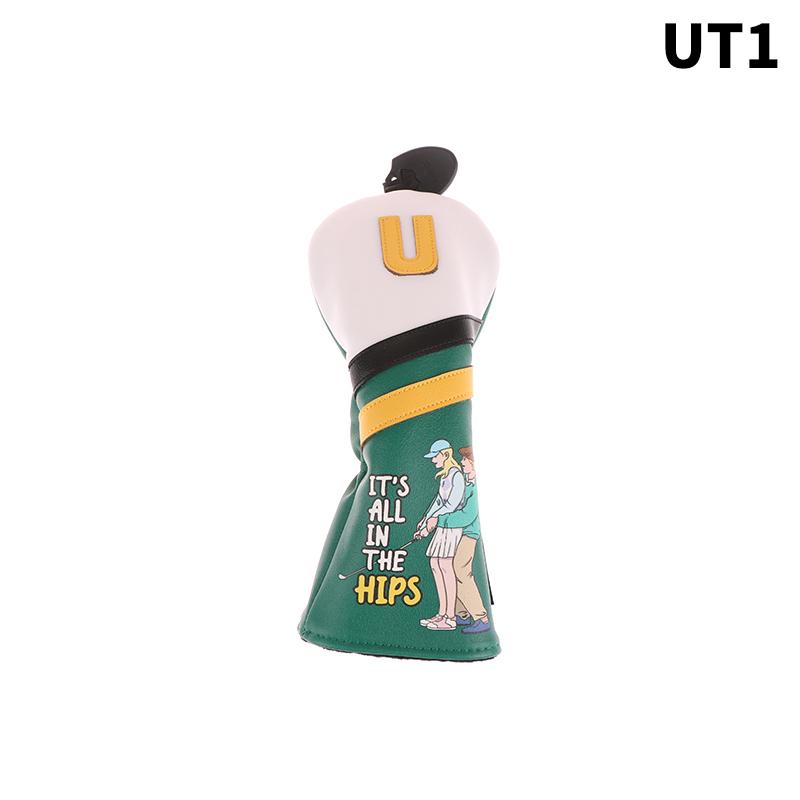 

Защитный чехол для гольфа, защитные чехлы для головок, забавный внешний вид, защитные чехлы для гольфа из искусственной кожи для гольфа на открытом воздухе