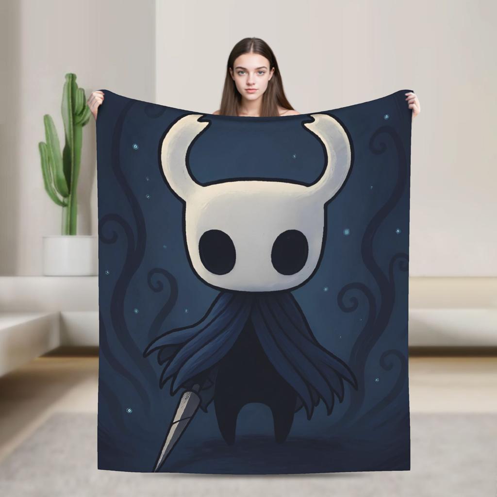 Hollow Knights Super Warm Blanket Girls Boys Plush Bedding Throws Print Couch Chair Flannel Bedspread Sofa Bed Cover