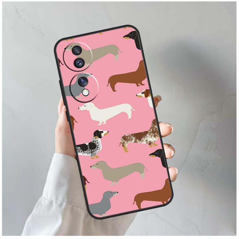 Dachshund Teckel Dackel Dog Case For Honor 90 Lite 50 70 Magic 5 6 Pro X6 X7 X8 X9 X6a X7a X8a X9a X9b X8b Cover Coque