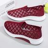 Summer Old North Cloth Shoes Women's Mesh Breathable Casual Shoes Soft Sole Non-slip Mesh Shoes Flat Sole One Pedal Mother Shoes