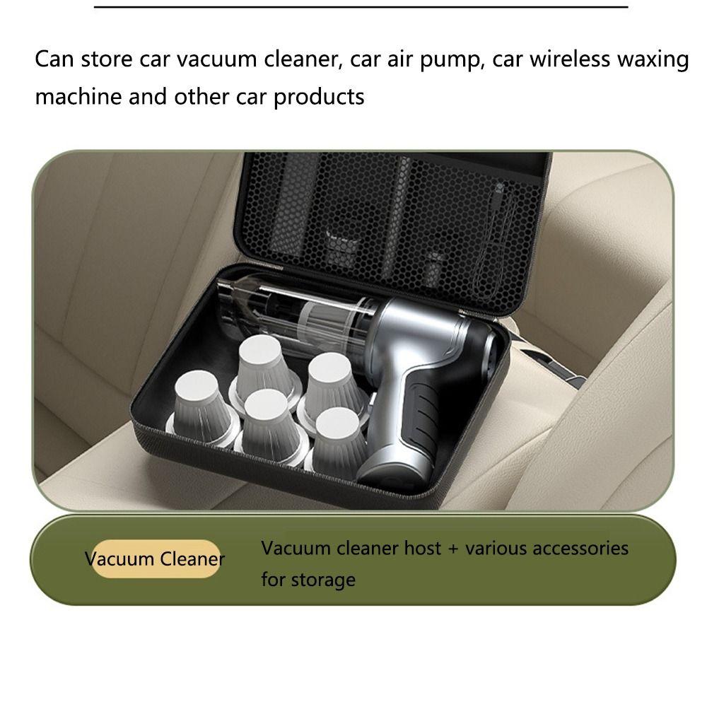 Zipper Closure Car Vacuum Cleaner Storage Bag with Handle Mini Hair Vacuum Organizer  Tool Storage