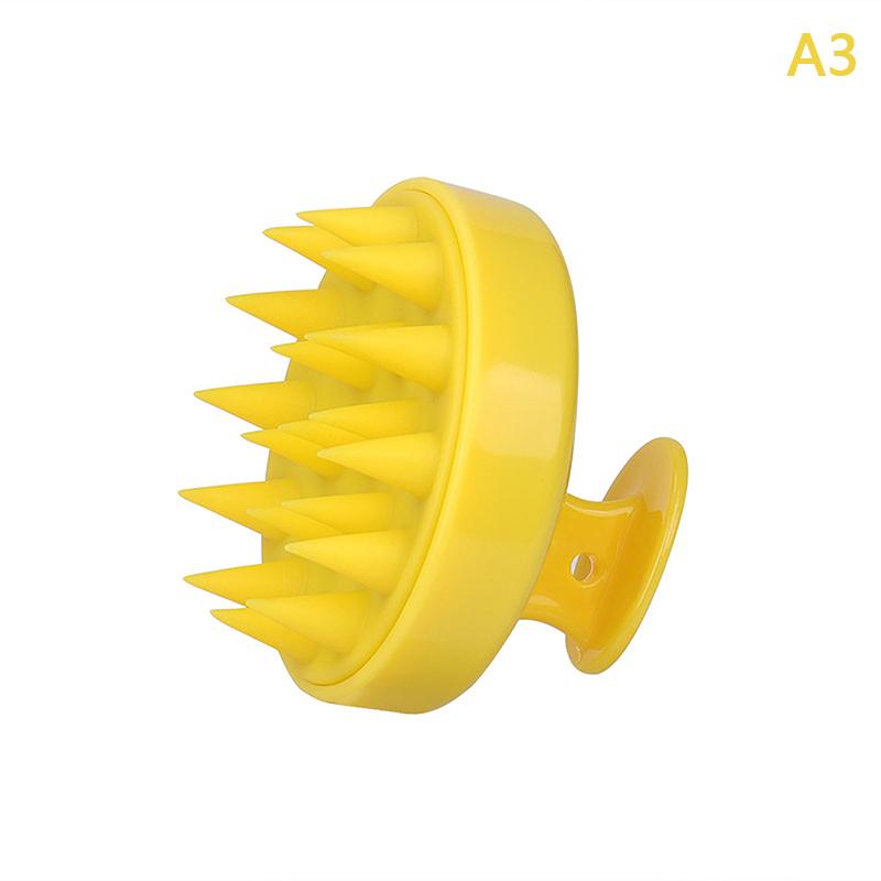 Plastic Silicone Massage Comb Clean The Scalp Thoroughly Scalp Massage Easy Foaming Head Massage Brush Shampoo Brush Bath Comb