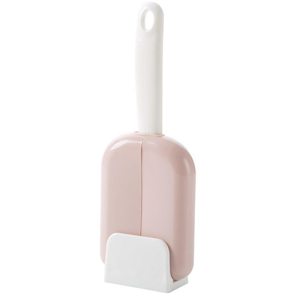 Foldable Rice Spoon Automatic Opening Closing Rice Scoop With Dust Cover Pink#0 розовый