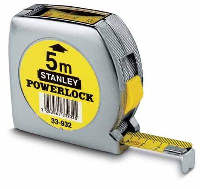 Stanley Tape Measure 5Mx19Mm Powerlock Top Reading