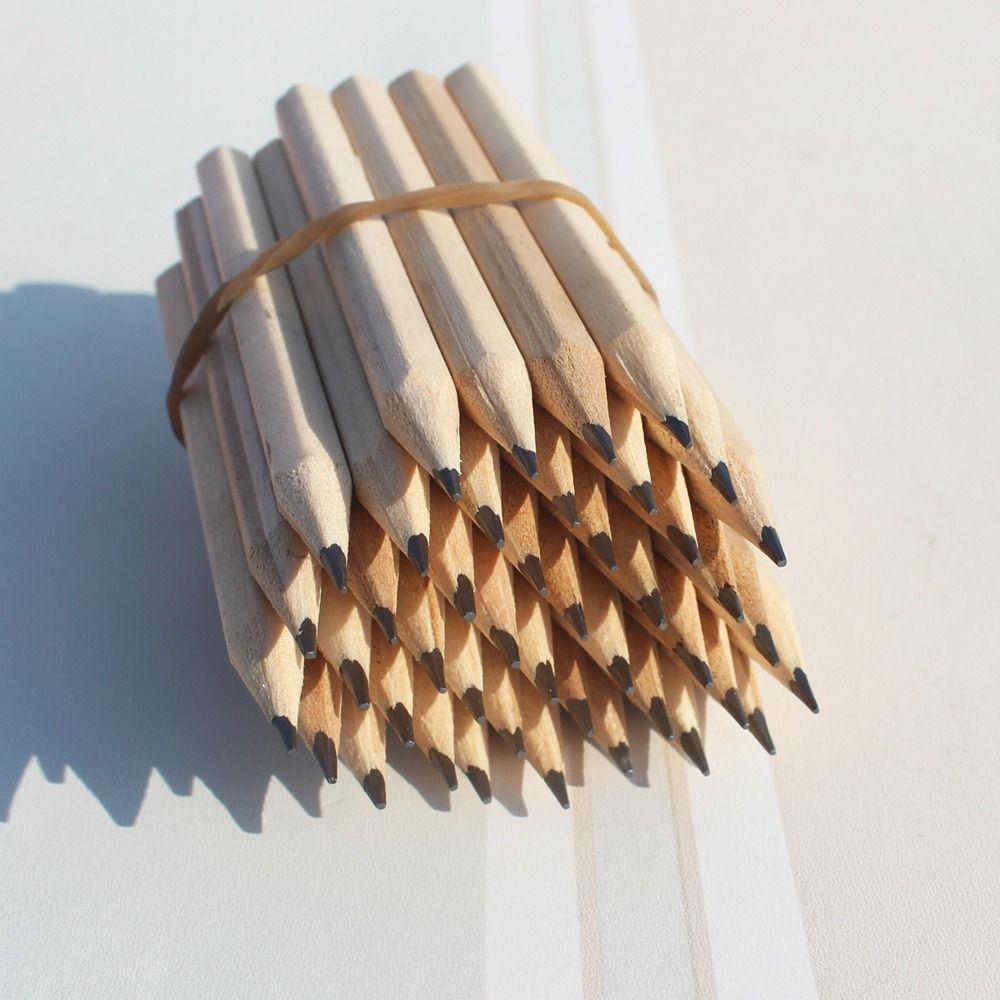 Hexagonal Short Pencils Calligraphy Sketching Pencils Beginner Wood Pencil  Stationery
