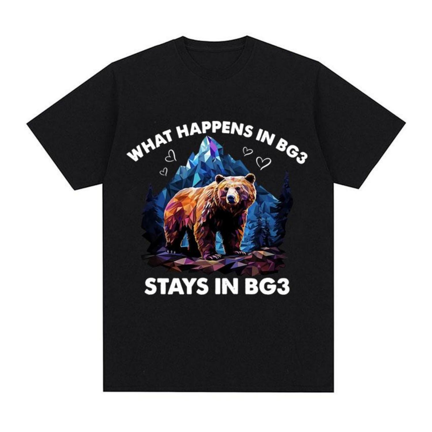 

Футболка BG3 Love Bears Футболка Astarion Baldur s Gate 3 Винтажные футболки Y2K Мужская Женская Одежда Готическая Футболка с Коротким Рукавом Уличная Одежда S