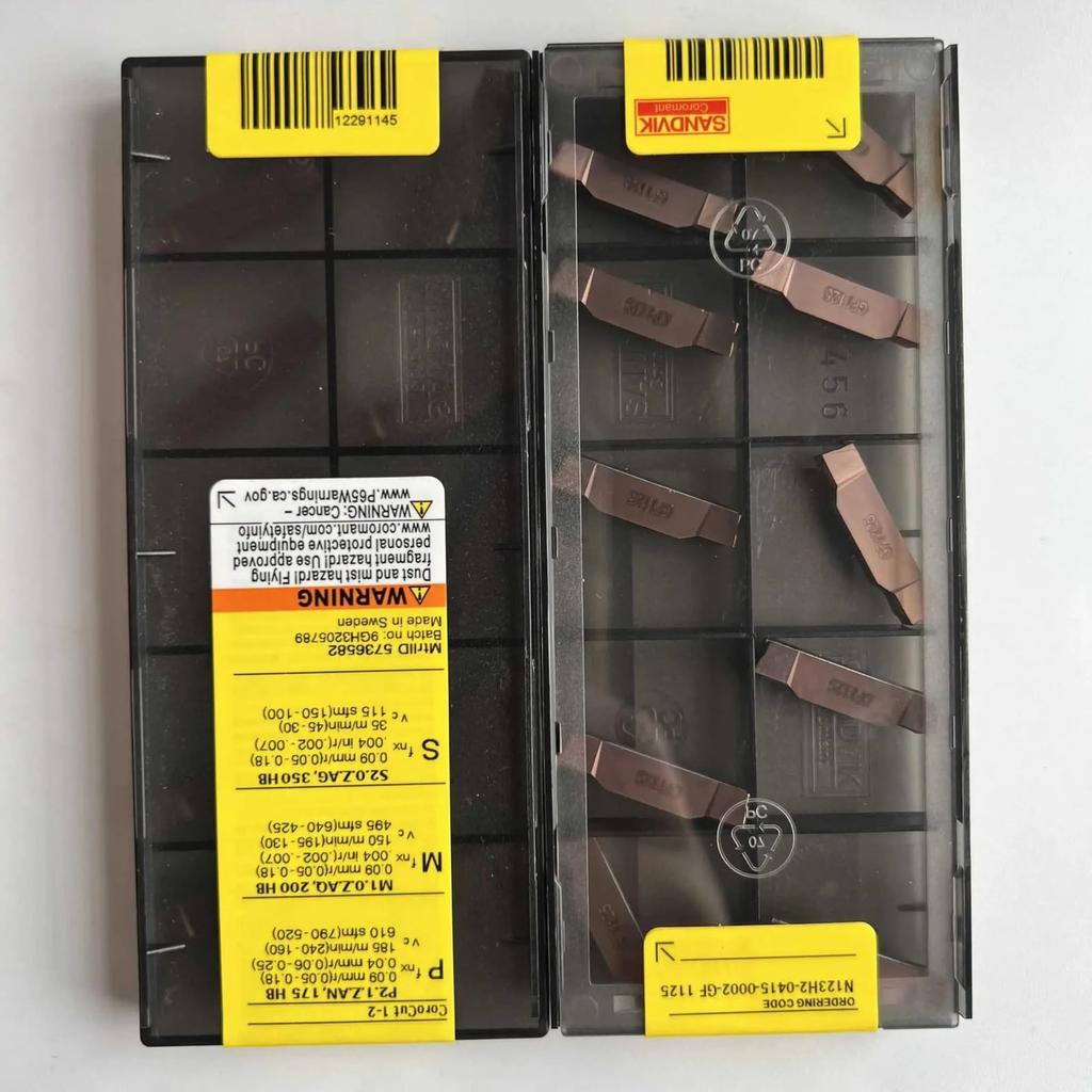 Original Sandvik / N123H2-0415-0002-GF 1125 /Carbide CNC Blade 10 PCS
