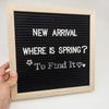 Multifunctional Wooden Letter Message Board Changeable Symbols Home Decorations Felt Letter Board 10x10 Inch Blackboard Home