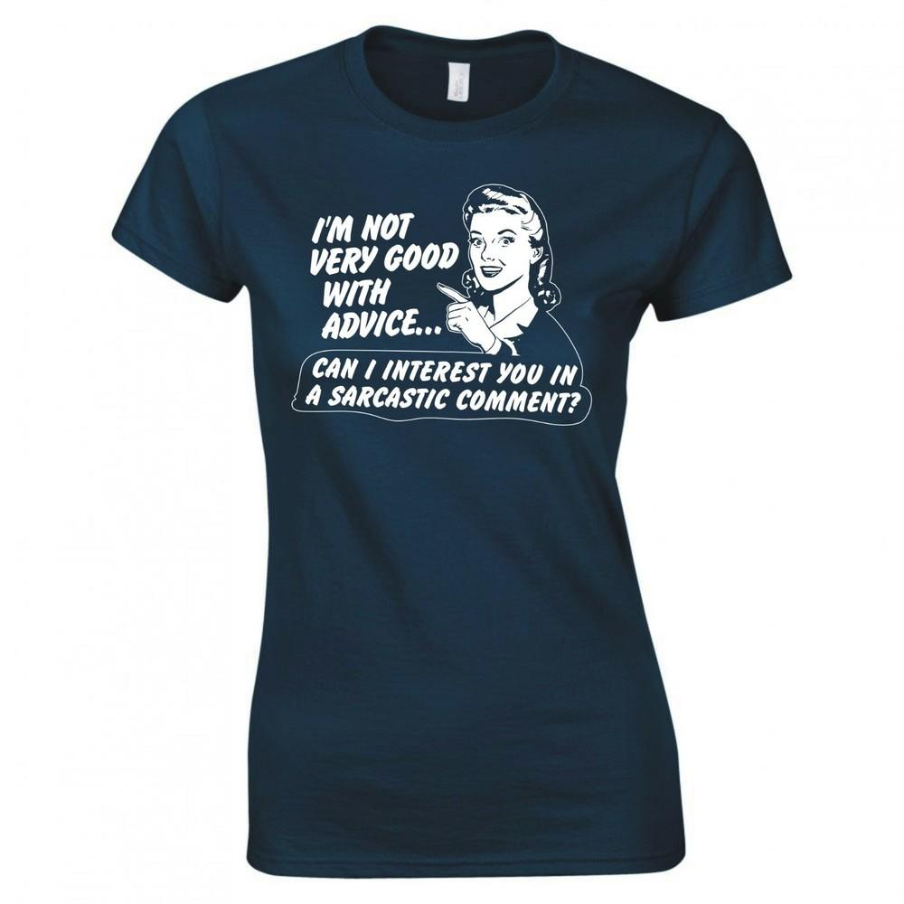 Funny Unisex Im Not Very Good With Advice Skinny Fit TShirt
