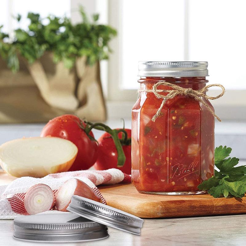 10 Pieces/set, Tinplate, One-piece Lid, Mason Jar Lid, 70mm, Label Mouth, Sealed Storage Jar Lid, Kitchen Supplies, Household Small Tools