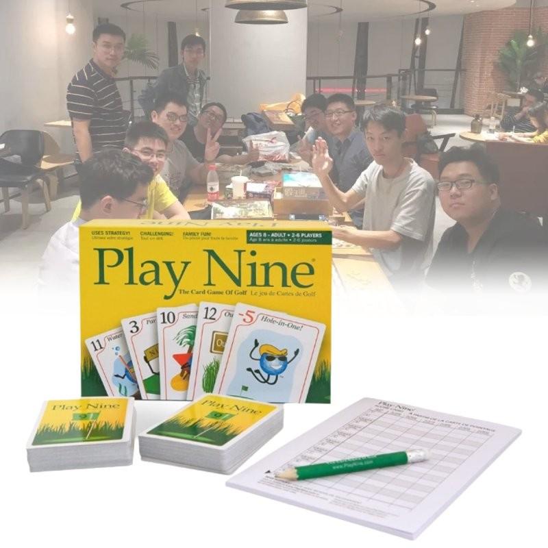 Play Nine English Version Card Game Engaging Family Gathering Golf Style Fun