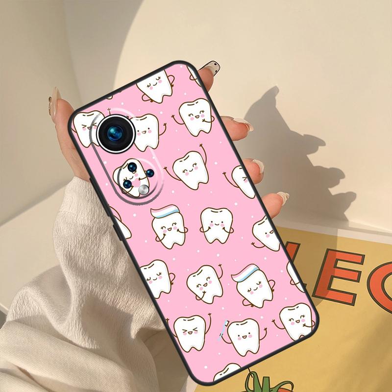Dentist Tooth Pattern Case For Honor Magic 8 Pro 5 6 7 Lite Cover For Honor 400 200 90 70 50 X8a X8b X9a X9b X9c