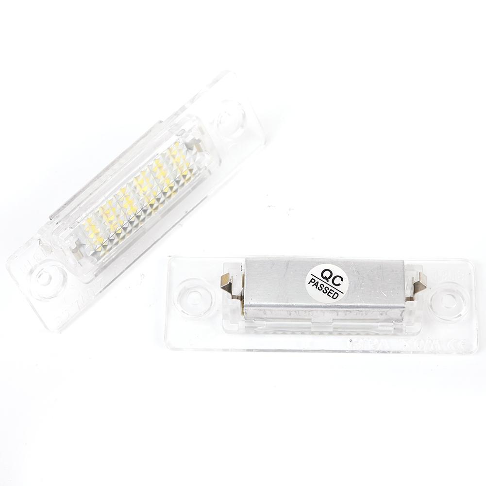 Sleek Style 18 LED License Plate Light 6000K White For Touran For Passat T5