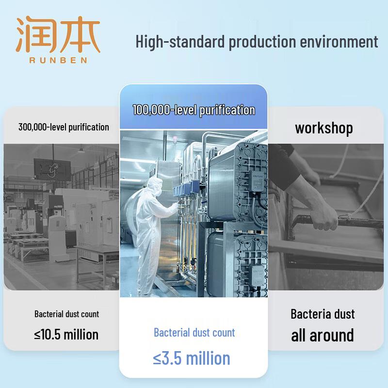 RUNBEN Baby Wet Wipes - Peach Series (80 Count)