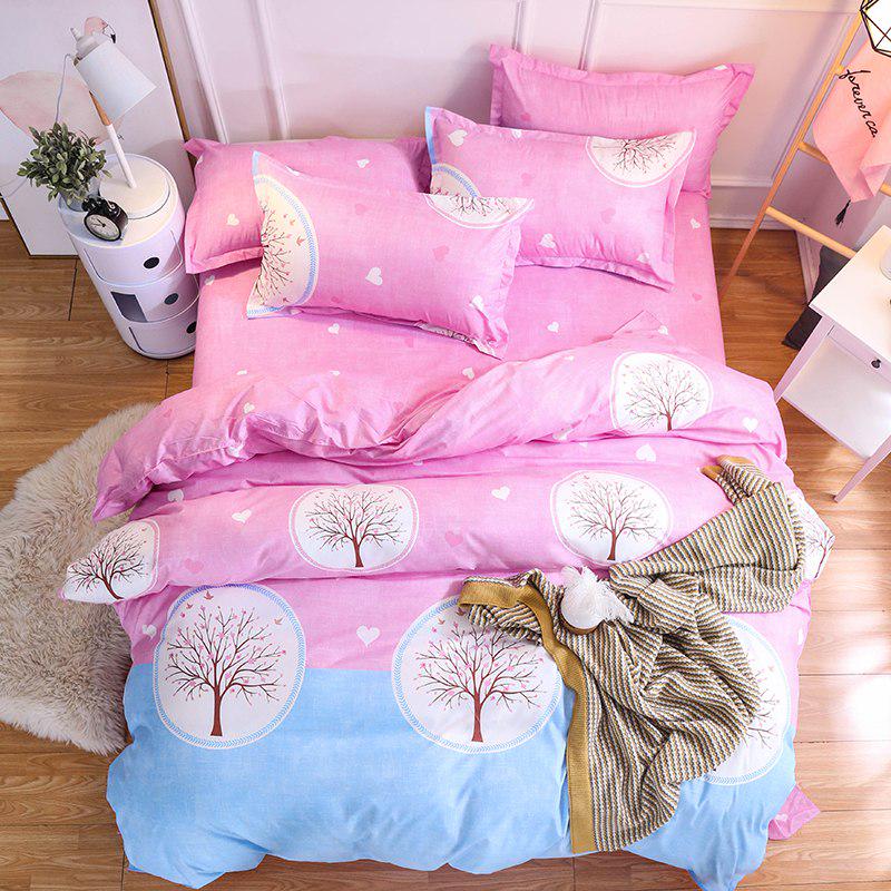WTEMPO Bettwäsche Flachbettlaken Bettwäscheset Weich Bequem für Zuhause Bettbezug-Set