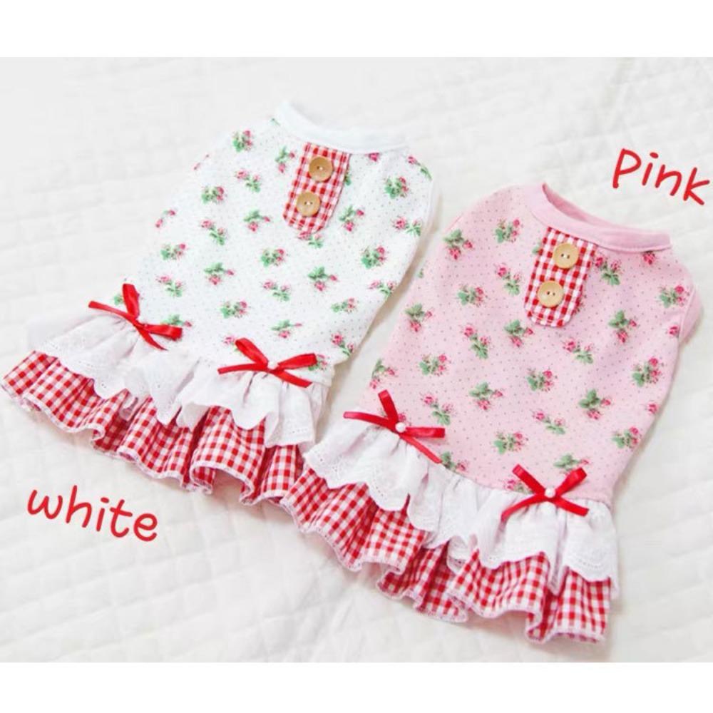 New Dog Cat Pet Cat Princess Dress Wedding Dress Small Spring Summer Autumn New Supplies Teddy Dog Clothes